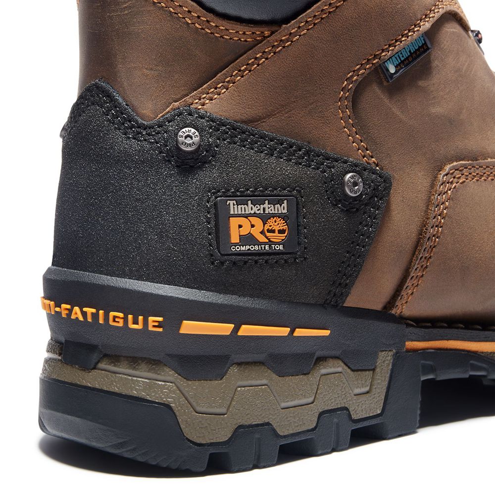 Bocanci De Muncă Timberland Barbati Maro/Negrii - Pro® Boondock 6\" Comp Toe - Romania - IOYHPJ462